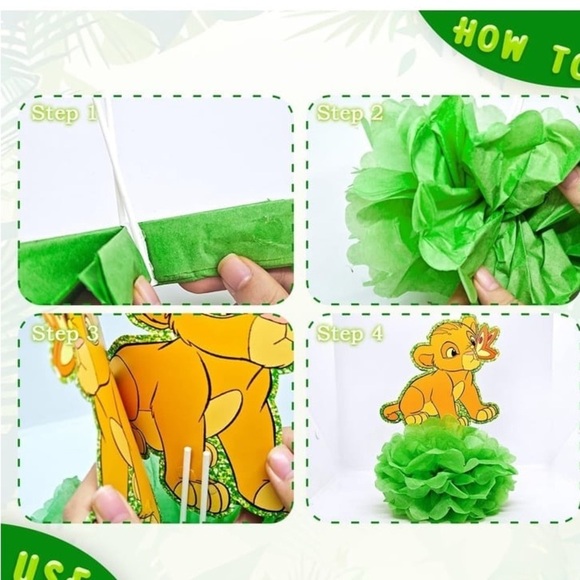 Green and Orange Centerpieces for Party Supplies - Picture 3 of 4